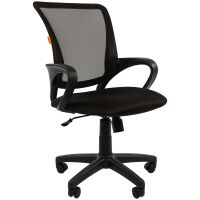 Кресло офисное Chairman 969 ткань, черная, TW, крестовина пластик