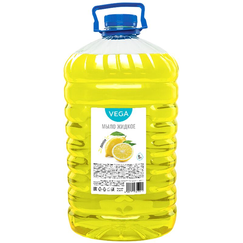 фото: Мыло жидкое Vega 'Лимон', ПЭТ, 5л