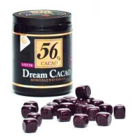Шоколад LOTTE 'Dream Cacao', горький (какао 56%), в кубиках, в пластиковой банке, 106 г
