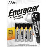 Батарейка ENERGIZER Alkaline Power, AAA (LR03, 24А), алкалиновая, 4шт/уп