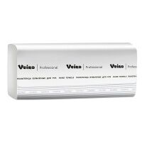 Бумажные полотенца Veiro Professional V1-250/20, листовые, белые, V укладка, 250шт, 1 слой, 20 пачек