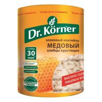 Хлебцы хрустящие Злаковый коктейль медовый Dr.Korner 100 гр