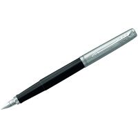Ручка перьевая Parker 'Jotter Black Chrome' 0,8мм, подар. уп.