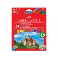 Набор цветных карандашей Faber-Castell Grip Eco. Замок 24 цвета, 120124