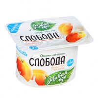 Йогурт Слобода персик, 2.9%, 125г