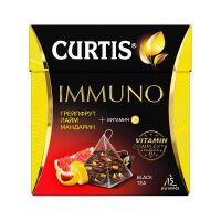 Чай пакетированный Curtis Immuno, черный, в пирамидках, 15 пакетиков