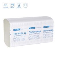 Бумажные полотенца Officeclean Professional листовые, светло-серые, V укладка, 250шт, 1 слой