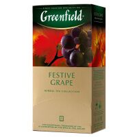 Чай Greenfield Festive Grape (Фестив Грэйп), травяной, 25 пакетиков
