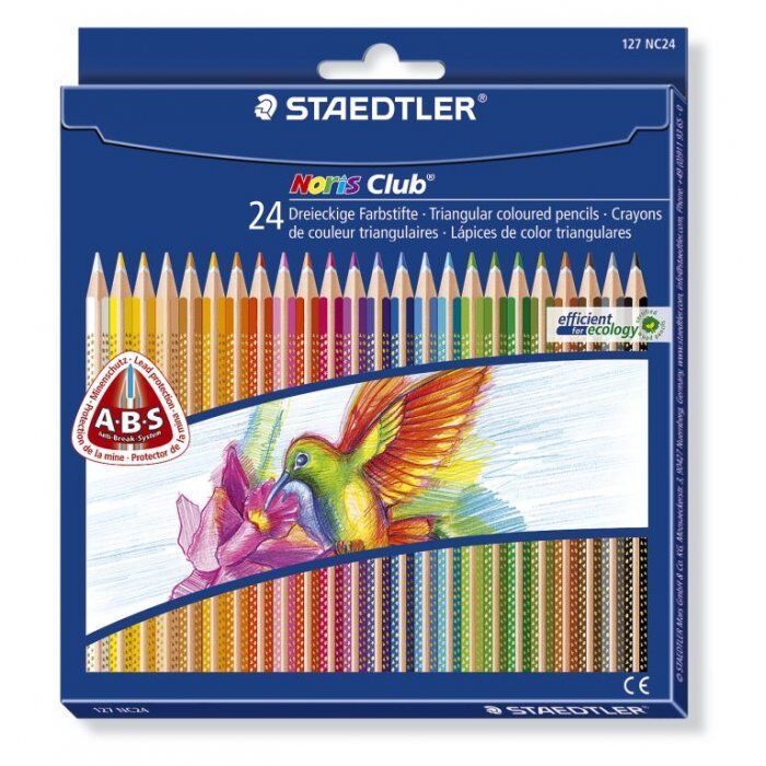 фото: Набор цветных карандашей Staedtler Noris сlub 127 24 цвета