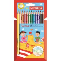 Набор цветных карандашей Stabilo Trio Jumbo 203 12 цветов, трехгранные