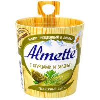 Сыр творожный Almette с огурцами и зеленью, 60%, 150г