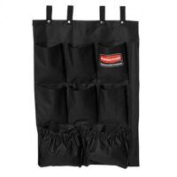 Матерчатая полка с карманами Rubbermaid для всех моделей уборочных тележек, черная, FG9T9000BLA