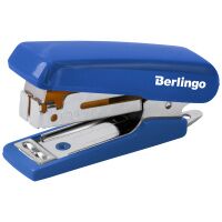 Мини-степлер №10 Berlingo 'Comfort' до 10л., пластиковый корпус, синий