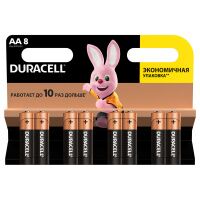 Батарейка Duracell Basic АА LR6, 1.5В, алкалиновые, 8шт/уп