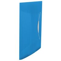 Пластиковая папка на резинке Esselte Vivida синяя, A4, до 150 листов, 624040