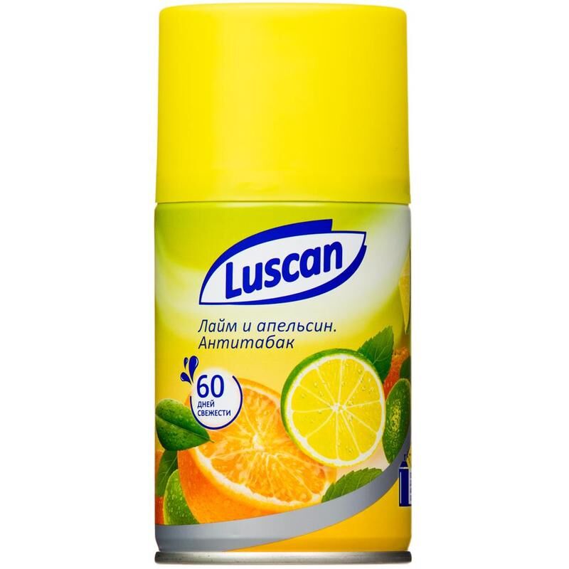 фото: Баллон сменный для автоосвежителя LUSCAN Лайм и апельсин.Анти-табак (250мл)