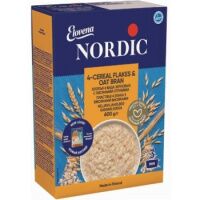 Хлопья Nordic 4 вида зерновых с отрубями, 600г