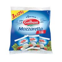 Сыр мягкий Galbani Mozzarella Tris 45%, 425г