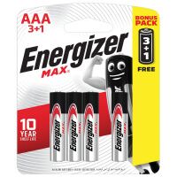 Батарейка Energizer Max AAA LR03, 1.5В, алкалиновая, Промо 3+1