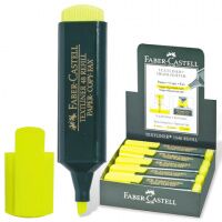 Текстовыделитель Faber-Castell 48 желтый, 1-5мм, скошенный кончик