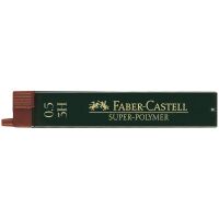 Грифели для механических карандашей Faber-Castell 'Super-Polymer', 12шт., 0,5мм, 3H