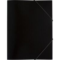 Пластиковая папка на резинке Attache черная, А4, 15мм, 045-PR-E