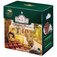 Чай Ahmad Шоколадный брауни, черный, в пирамидках, 20 пакетиков