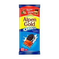 Шоколад в плитках Alpen Gold Oreo, 90г