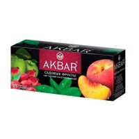 Чай пакетированный Akbar Садовые фрукты, черный, 25 пакетиков