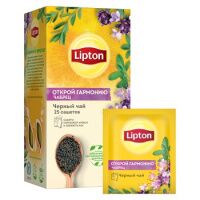 Чай Lipton открой гармонию черный с чабрецом, 25х1,5г