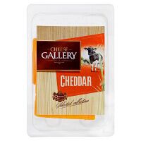 Сыр в нарезке Cheese Gallery Чеддер красный 45%, 150г
