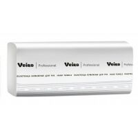 Бумажные полотенца Veiro Professional Comfort KV205, листовые, белые, V укладка, 200шт, 2 слоя