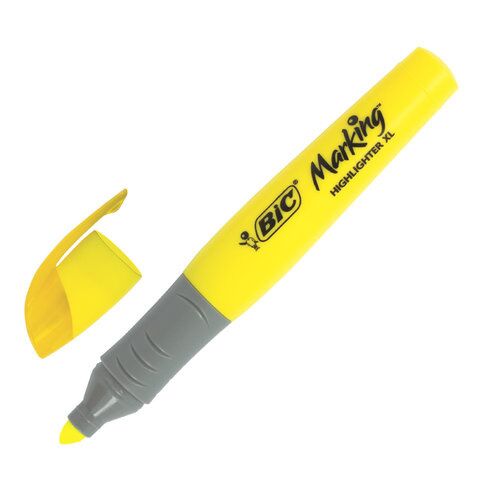 фото: Текстовыделитель Bic Highlighter XL желтый, 1.7-5.1, скошенный кончик