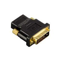 Адаптер Hama HDMI-DVI-D 24+1-pin (f-m) черный, H-34035