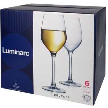 фото: Набор бокалов для вина LUMINARC Celeste, 6 шт x 270 мл