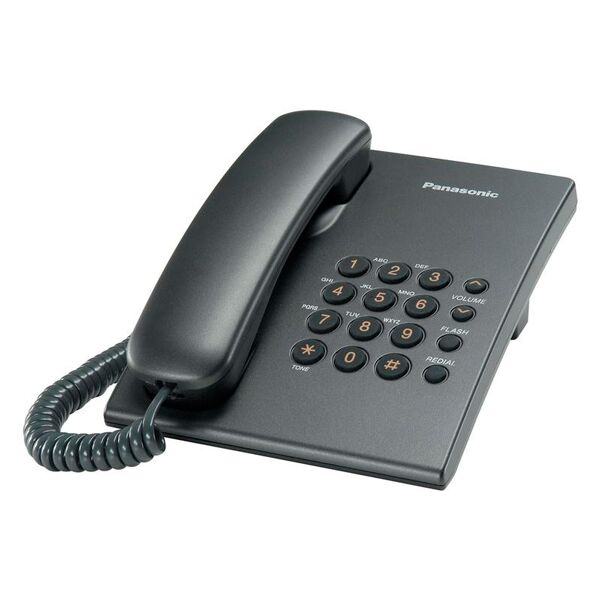 фото: Телефон проводной Panasonic KX-TS2350RUT серый