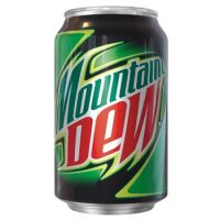 Напиток газированный Mountain Dew 330мл, ж/б