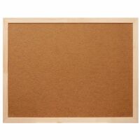 Доска пробковая Attache Economy 30х45см, коричневая, деревянная рама, Softboard