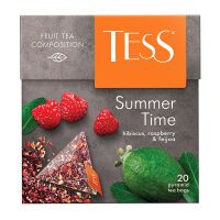Чай Tess Summer Time (Самма Тайм), зеленый, в пирамидках, 20 пакетиков