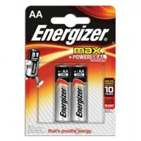 Батарейка Energizer Max AA LR6, 1.5В, алкалиновые, 2шт/уп