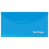 Папка-конверт на кнопке Berlingo синяя, С6