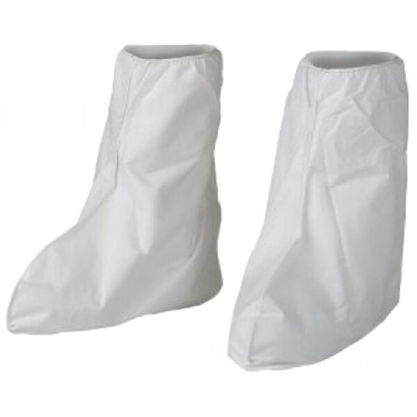 фото: Бахилы Kimberly-Clark Kleenguard A40 98800, белые, высокие, пара, (50 пар в упаковке)