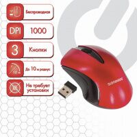 Мышь беспроводная оптическая USB Sonnen M-661R 1000dpi, красная
