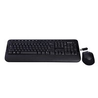 Комплект клавиатура+мышь беспроводной Microsoft Wireless Desktop 2000, черный, USB
