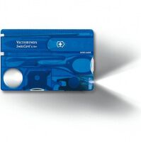 Швейцарская карта Victorinox SwissCard Lite 13 функций полупрозрачный синий