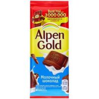 Шоколад ALPEN GOLD молочный, 85г
