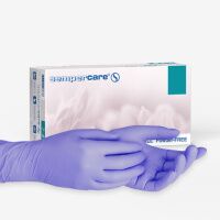 Перчатки нитриловые Safe&care КОМПЛЕКТ L, голубые, 100 пар (200 шт.)