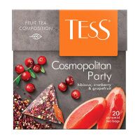 Чай Tess Cosmopolitan party (Космополитан Пати), травяной, в пирамидках, 20 пакетиков