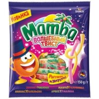 Жевательные конфеты Mamba Волшебный Твист, 150 г