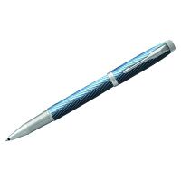 Ручка-роллер Parker 'IM Premium Blue Grey GT' черная, 0,8мм, подар. уп.